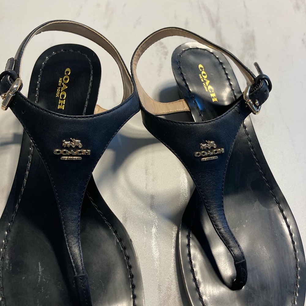Coach Vitalia leather Sandals